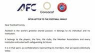 「信頼を根本から損なうもの」ヨーロッパやアジアなどのサッカー連盟が共同声明　FIFAのワールドカップ権益売却案めぐる対応を批判