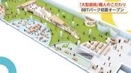 全天候型屋内公園「BBTパーク」の完成近づく　職人も驚く全長36メートル「大型遊具」