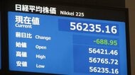 日経平均株価　一時600円超の下落　アメリカとイランの協議が合意至らず