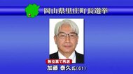 里庄町長選挙告示 現職の加藤泰久氏が無投票で再選 新型コロナ対応など抱負語る【岡山・里庄町】