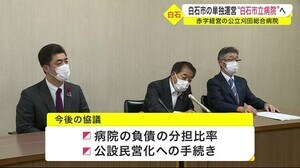 白石市の単独運営“白石市立病院”へ 再来年3月までに組合解散 赤字経営の公立刈田総合病院〈宮城〉