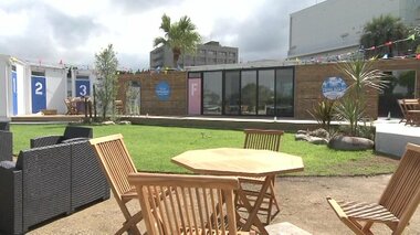 付き添いの人が、明るくリラックスできる空間に 病院内にリゾートスタイルの宿泊施設【宮崎発】