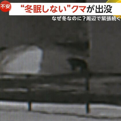 なぜ冬なのに？“冬眠しない”クマがこども園周辺に出没…緊張続く　県「食べ物がある限り冬眠せず」　家の外にゴミなど放置しないよう呼びかけ　秋田・湯沢市