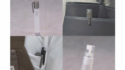 バッグや胸ポケットに挟んで…「ペン型アルコール消毒液スプレー」にみる100円ショップ「セリア」のアイデア力