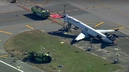 ニューヨーク衝突事故「警報システムが発生前に作動せず」　旅客機ボイスレコーダーで消防車両への進入許可は衝突20秒前