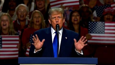 トランプ大統領“アメリカ市民に5000ドル”　異例の党大会で演説