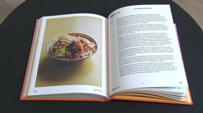 ティムさんの本で「二郎系ラーメン」を紹介してるページ