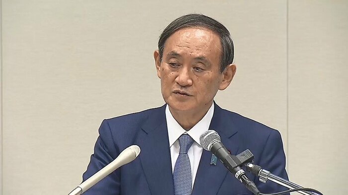 9月2日午後5時 出馬表明する菅官房長官