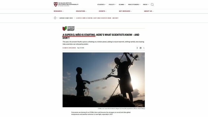 ハーバード大学の研究拠点が21日に掲載した分析記事（The Salata Instituteのホームページより）
