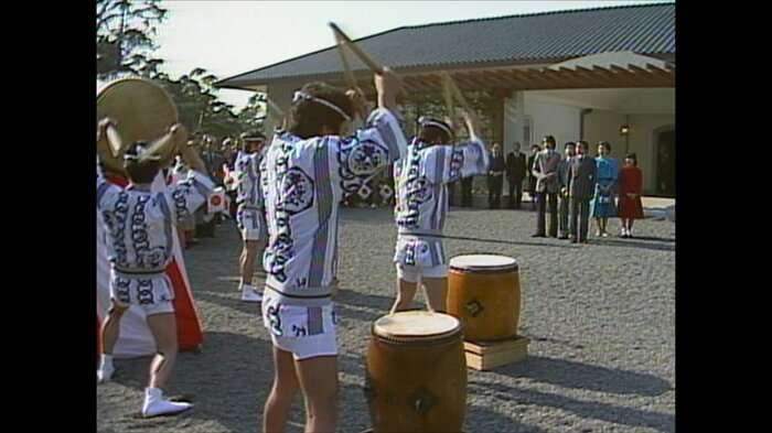 昭和56年12月 上皇ご一家に披露された「葉山太鼓」は、その後「葉山御前太鼓」とも呼ばれるように