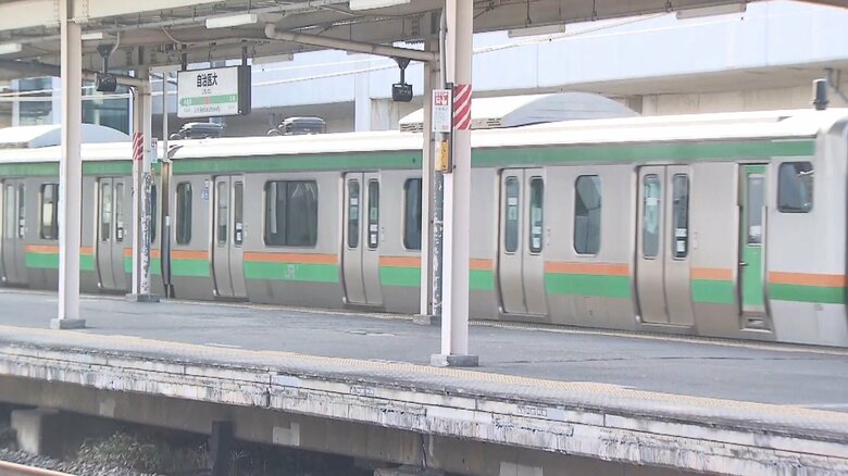 電車が自治医大駅に到着後も、執拗な暴行は続いたという(今年1月)