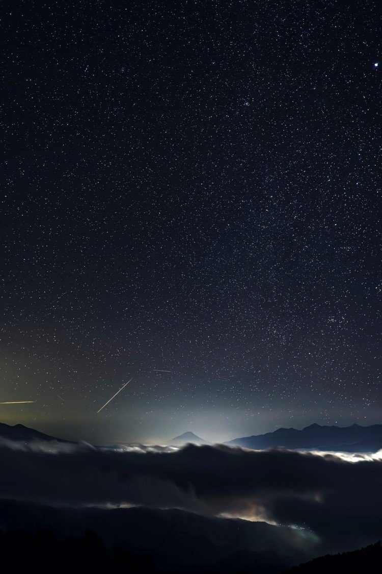 同じ場所から撮った富士山の写真