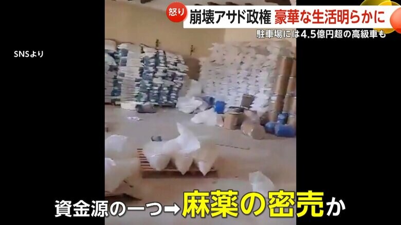 薬物を製造していたとみられる施設