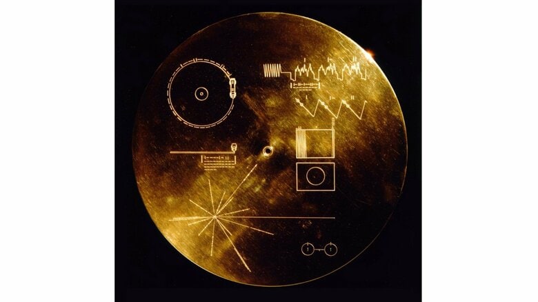 ボイジャー2号に搭載された「ゴールデンレコード」（NASA）