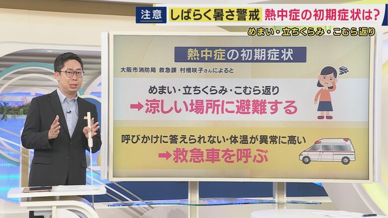 熱中症の初期症状は