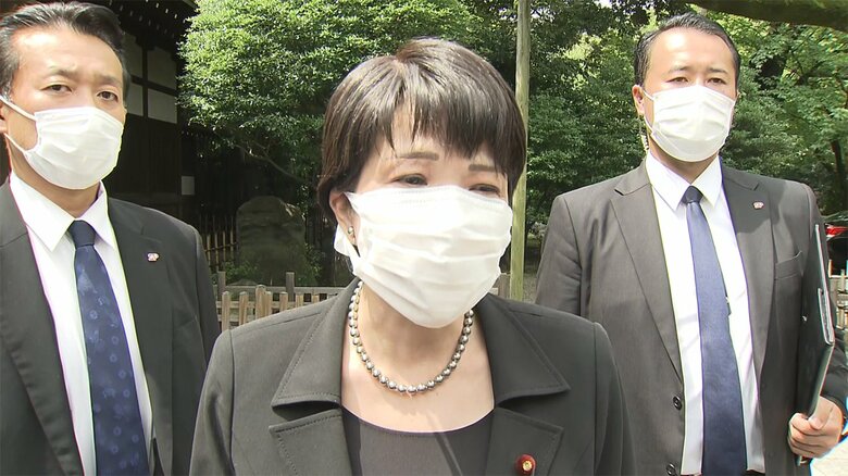経済安保担当大臣時代には靖国神社に参拝した　2022年8月