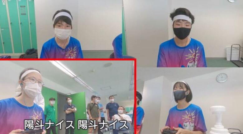 決勝を戦う川合さんのチーム4人