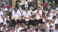 博多祇園山笠　「博多」から「福岡」へ『集団山笠見せ』　高島市長らが台上がり　15日早朝にフィナーレ「追い山笠」