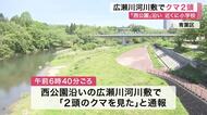 西公園沿いの広瀬川河川敷で親子とみられるクマ２頭を目撃　近くの小学校が登校見守り呼びかけ〈仙台〉