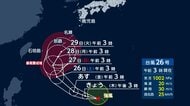 【台風情報】台風26号の今後の進路は？強い勢力で週明けに沖縄に接近の見込み　関東など本州でも雨が強まる恐れ