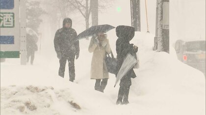 札幌市と周辺で猛吹雪に　発達した低気圧の影響で台風「暴風域並み」の非常に強い風　小中学校など341校が臨時休校