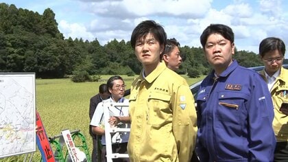 鈴木農水大臣が千葉豪雨で被害受けた水田などを視察　農家と意見交換し要望聞き取り　早急な支援策を検討へ