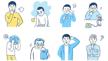 男性の身体の悩みは年齢による違いが顕著 20~30代はひげ、40代はストレス、50代は薄毛、60~70代は高血圧