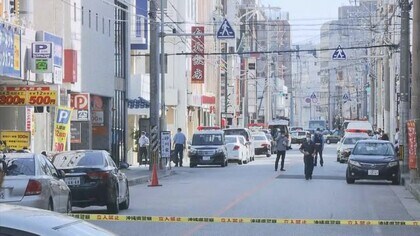 那覇市松山で立てこもり事件か