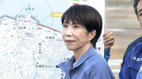 高市首相が能登被災地を視察　「頑張りましょう」と呼びかけ