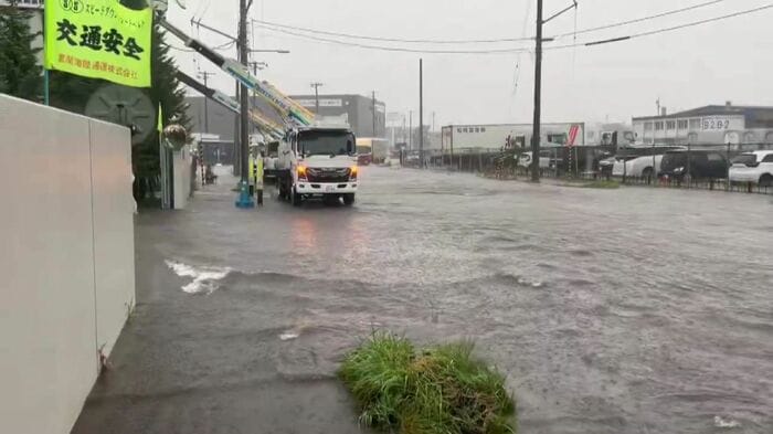 9月29日の札幌市白石区（撮影：視聴者）