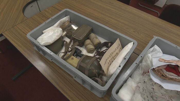 大分市歴史資料館に寄贈された多くの遺品