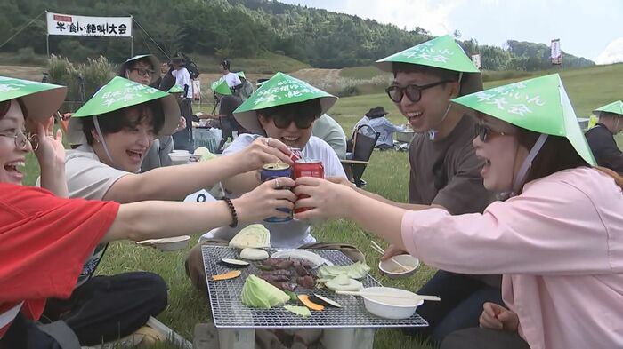 由布院牛喰い絶叫大会