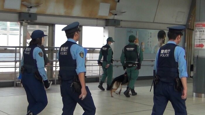 トランプ大統領の来日を前に都内の警備が強化された