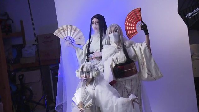 全国から集まった雪女 約50人から申し込み