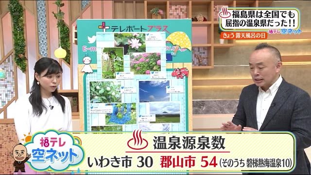 《福島県は温泉県》中でも郡山市は国内有数のバーデン都市だった!なぜこんなに源泉数・様々な泉質が?