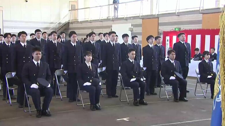 県消防学校で入校式　新人消防士53人が第一歩　半年間の訓練始まる　岩手県｜FNNプライムオンライン