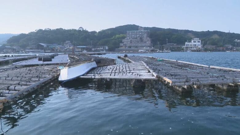 カムチャツカの地震で津波被害…流されるなどした鳥羽市のカキ養殖いかだ 復旧費用の一部を県が負担 市も支援検討｜FNNプライムオンライン