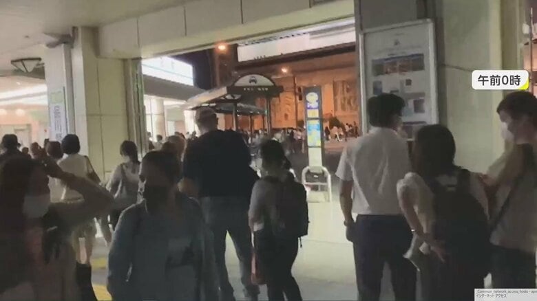 帰宅困難者の対策も急務だ（画像は「イット！」10月8日放送分より）