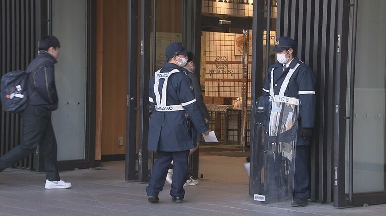 JR長野駅前（1月23日朝）