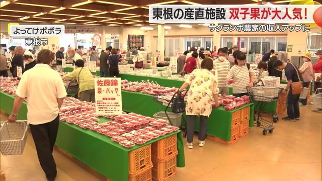 山形・東根市の産直施設「よってけポポラ」