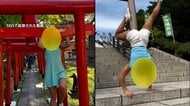 【独自】神社の鳥居で懸垂…“罰当たり”外国人インスタグラマー…