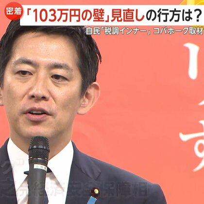 “税調インナー”小林鷹之議員を密着取材「103万円の壁」見直しの行方は…「手取りを増やすというのは私自身も訴えてきた」