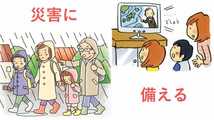 イラスト:NPO法人「土砂災害防止広報センター」より(イラストの著作権は同法人に帰属します)