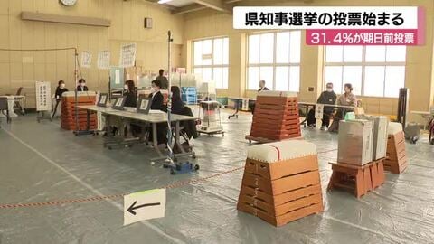 【石川県知事選】　午前11時の投票率は7.35%　前回を大幅に下回る　期日前投票は前回超えの28万人