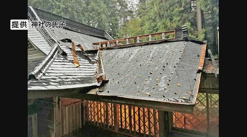 神社の屋根から銅板を盗もうと…未明のパトロールで男2人を現行犯逮捕　「真面目な仕事ぶり」50歳男は土木工事の会社に勤務、一軒家で同僚約10人と生活　「手口が酷似」県内で相次ぐ被害との関連を捜査