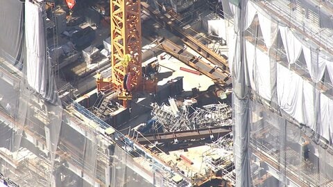 「認識の甘さがあった」東京駅近くの建設現場事故　「大林組」当時の現場監督ら2人を書類送検　高さ20メートルの柱が崩落し5人死傷