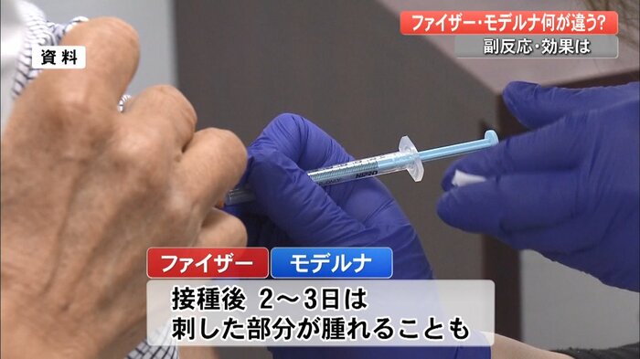 ワクチン接種後に副反応も