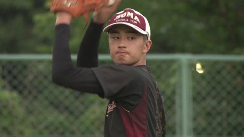 東京オリンピックの始球式からさらに成長　頼れるピッチャーに　相馬高校・寳佑真投手「地元から甲子園を目指す」【福島発】｜FNNプライムオンライン