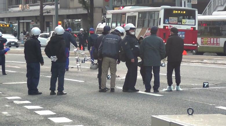 「路上に倒れていた人をひいてしまった」車２台にはねられ男性死亡　ひき逃げ事件も視野に捜査　広島市中区｜FNNプライムオンライン