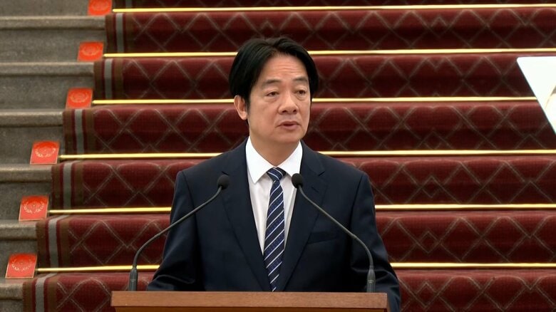 台湾・頼清徳総統が就任1年　中国との対話姿勢を示す一方で防衛力の強化を強調「互いに対等な尊厳があれば喜んで中国と交流や協力を行う」｜FNNプライムオンライン